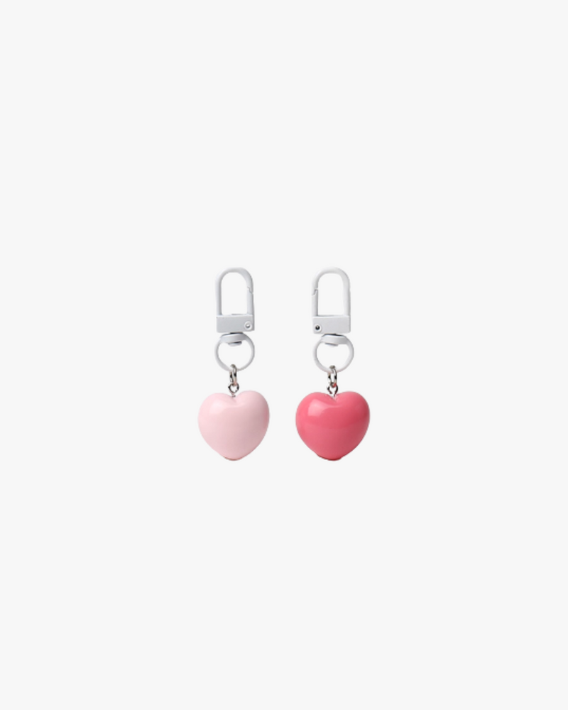 Solid Hearts Bag Charm
