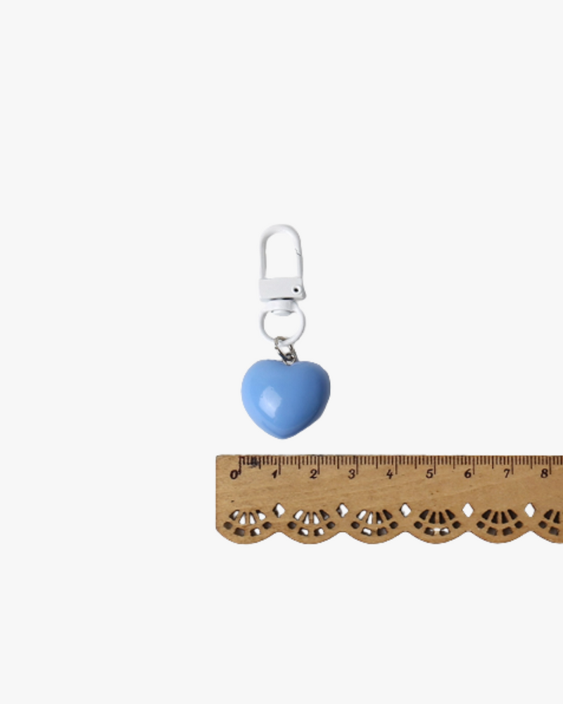 Solid Hearts Bag Charm