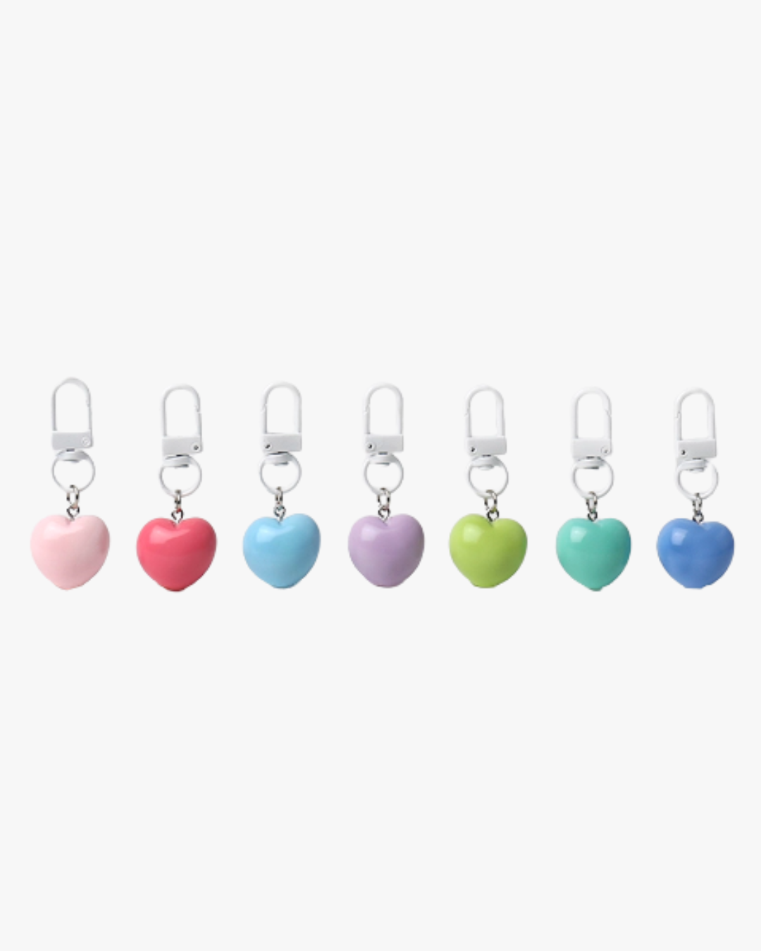 Solid Hearts Bag Charm